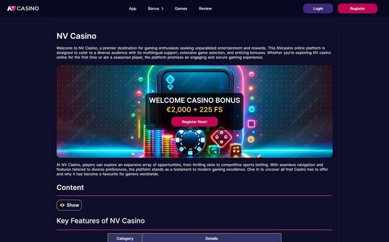 Anmeldelse af NV Casino
